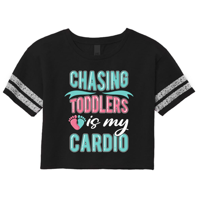 Chasing Toddlers Is My Cardio Nanny Scorecard Crop Tee by bunchfencing71 | Artistshot