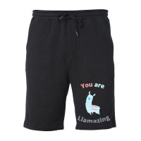 Llama T  Shirt You Are Llamazing T  Shirt Fleece Short | Artistshot