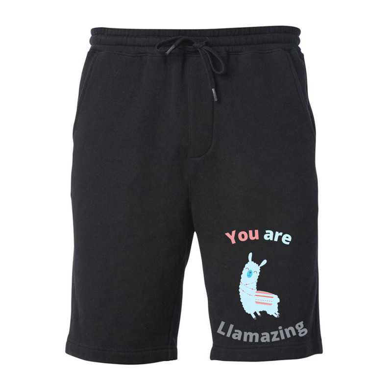 Llama T  Shirt You Are Llamazing T  Shirt Fleece Short | Artistshot