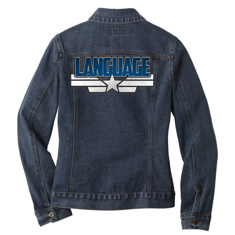 Language Ladies Denim Jacket by sankieilis3 | Artistshot