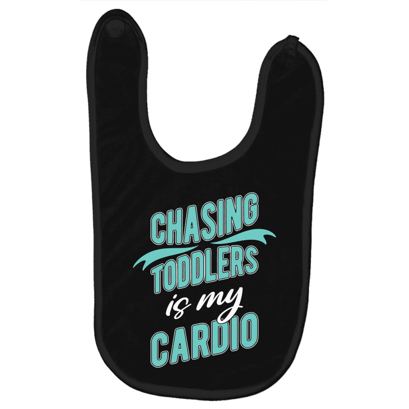 Chasing Toddlers Is My Cardio Nanny-3grps Baby Bibs by bunchfencing71 | Artistshot