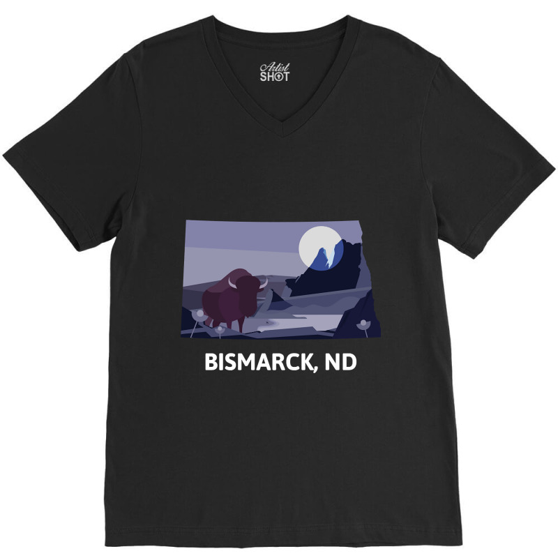 Bismarck, Nd V-neck Tee | Artistshot