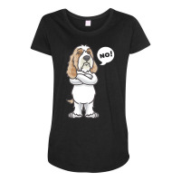 Petit Basset Griffon Venden T  Shirt Stubborn Petit Basset Griffon Ven Maternity Scoop Neck T-shirt | Artistshot