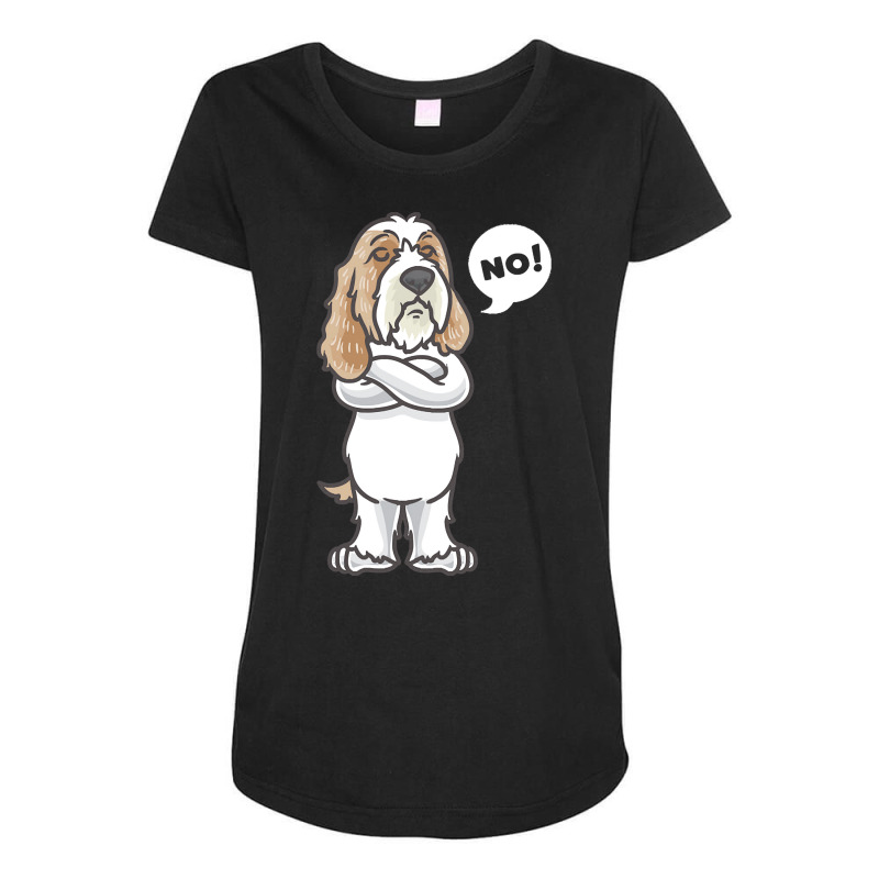 Petit Basset Griffon Venden T  Shirt Stubborn Petit Basset Griffon Ven Maternity Scoop Neck T-shirt by wardnoemie381 | Artistshot