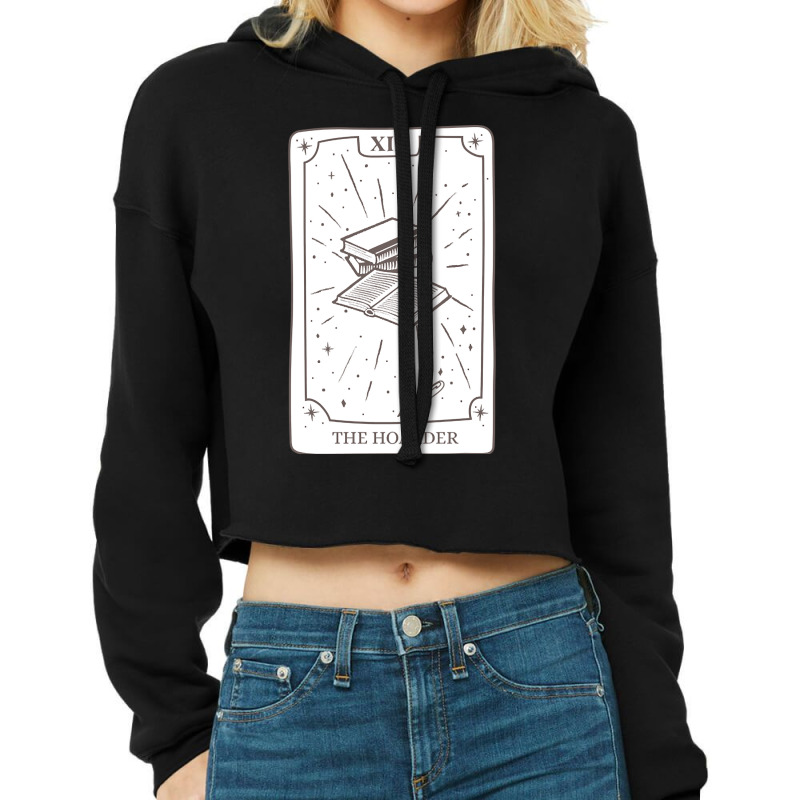 Limited Edition The Book Hoarder Tarot Card Cropped Hoodie by greggjvandervor | Artistshot