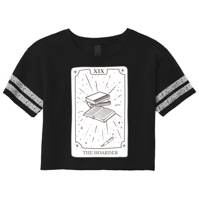 Limited Edition The Book Hoarder Tarot Card Scorecard Crop Tee by greggjvandervor | Artistshot