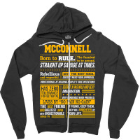 Mcconnell Name Shirt Mcconnell Born To Rule Zipper Hoodie | Artistshot