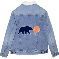 Bear Down Hand Unisex Sherpa-lined Denim Jacket | Artistshot