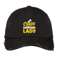 Childcare Teacher Crazy Daycare Lady Childcare Vintage Cap | Artistshot