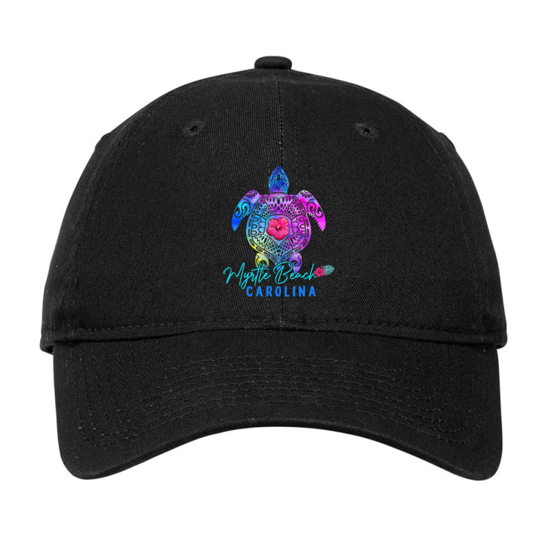 Limited Edition Myrtle Beach Carolina Tie Dye Sea Turtle Vacation 2022 Adjustable Cap by behindcedar22 | Artistshot