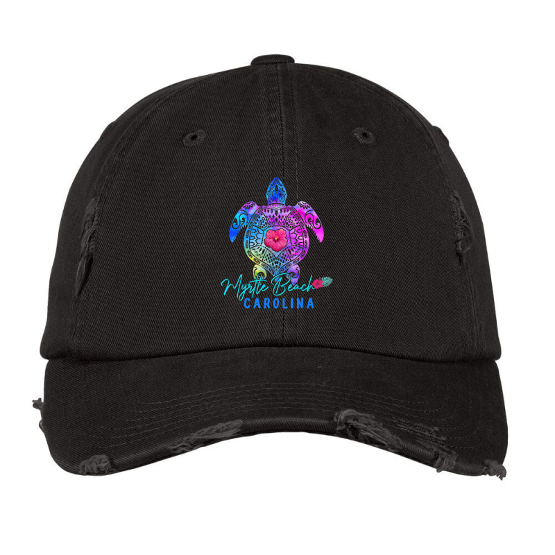 Limited Edition Myrtle Beach Carolina Tie Dye Sea Turtle Vacation 2022 Vintage Cap by behindcedar22 | Artistshot