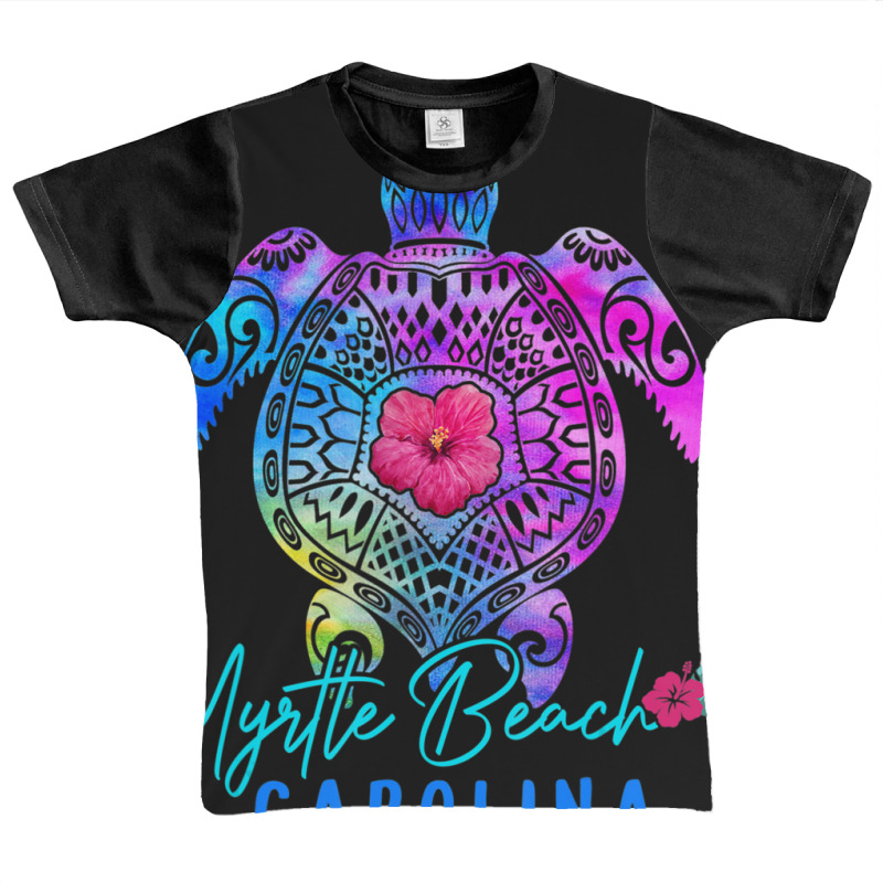 Limited Edition Myrtle Beach Carolina Tie Dye Sea Turtle Vacation 2022 Graphic Youth T-shirt by behindcedar22 | Artistshot