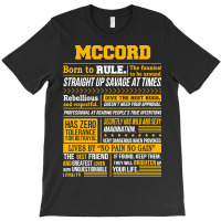 Mccord Name Shirt Mccord Born To Rule T-shirt | Artistshot