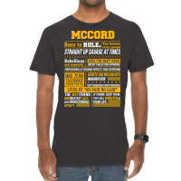 Mccord Name Shirt Mccord Born To Rule Vintage T-shirt | Artistshot