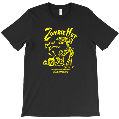 Zombie Hut Tiki Bar Polynesian Restaurant T-shirt Designed By Rasidazi Store