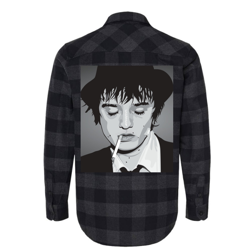 Pete Doherty Smoking Cigarette Flannel Shirt by humekyesliet | Artistshot