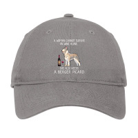 Berger Picard And Wine Funny Dog Adjustable Cap | Artistshot