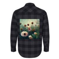 Pastel Colored Wildflowers Growing In A Garden Flannel Shirt | Artistshot