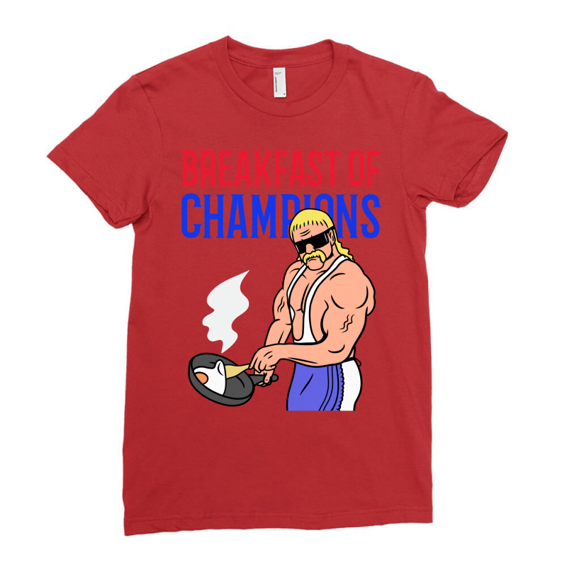 Breakfast Of Champs Ladies Fitted T-Shirt by febbiefreduar | Artistshot