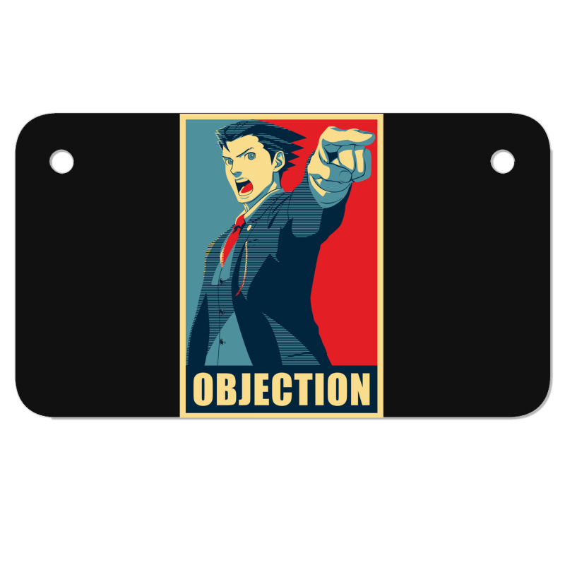 Objection Motorcycle License Plate | Artistshot