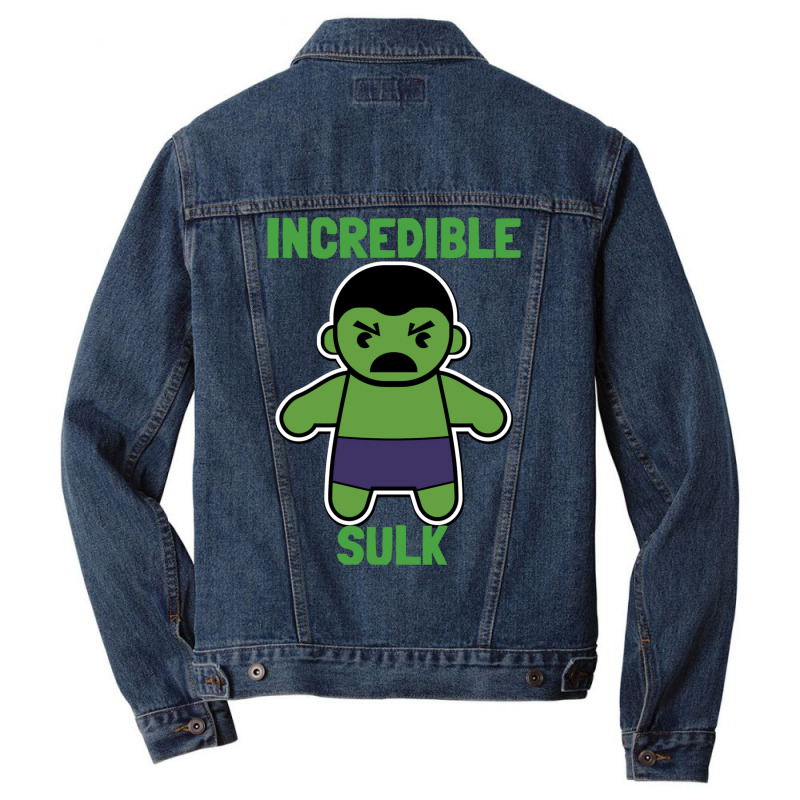 The Incredible Sulk Men Denim Jacket by tawaredonassu | Artistshot