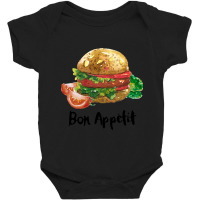 Bon Appetit Burger Baby Bodysuit | Artistshot