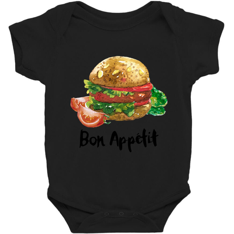 Bon Appetit Burger Baby Bodysuit by rentsabotage035@gmail.com | Artistshot