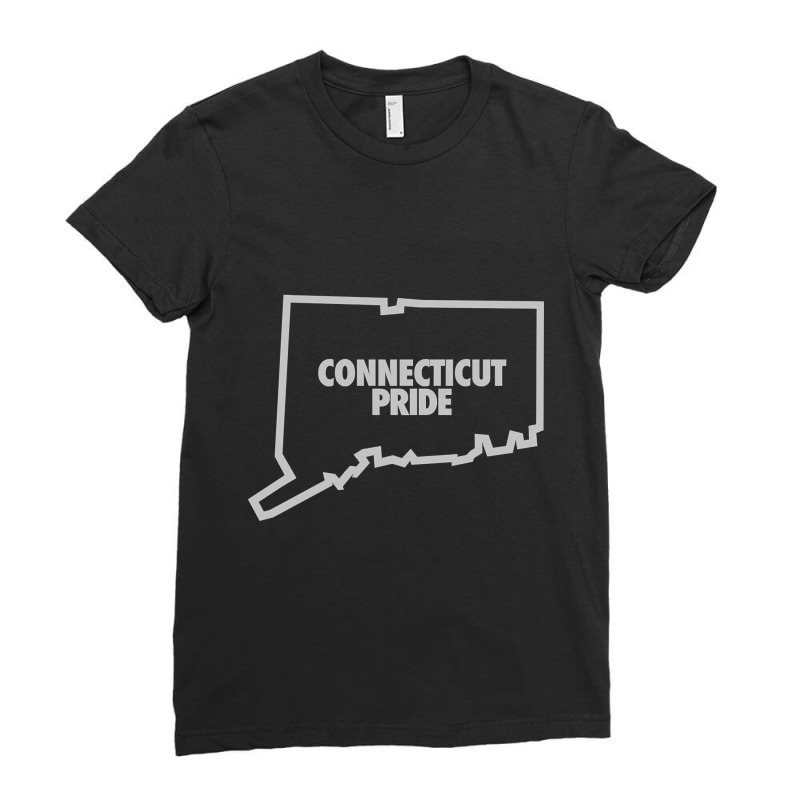 Connecticut Pride Ladies Fitted T-Shirt by kayakbetween30 | Artistshot