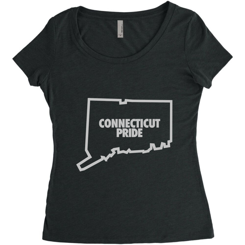 Connecticut Pride Women's Triblend Scoop T-shirt by kayakbetween30 | Artistshot