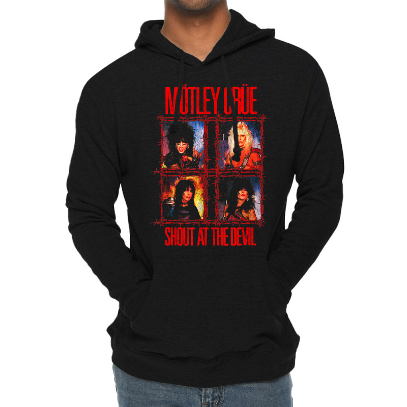 Hot Trend Mã¶tley Crã¼e Shout At The Devil Wire Lightweight Hoodie | Artistshot