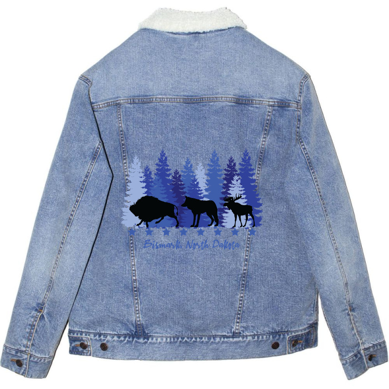 Bismark North Dakota-jnmer Unisex Sherpa-lined Denim Jacket | Artistshot