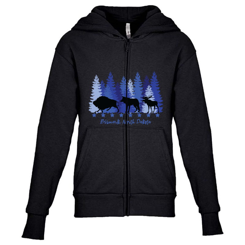 Bismark North Dakota-jnmer Youth Zipper Hoodie by fashionghetto297 | Artistshot