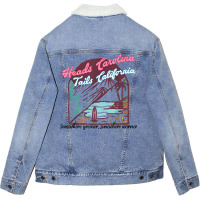 Heads Carolina Tail California Western Summer Beach Paradise T Shirt Unisex Sherpa-lined Denim Jacket | Artistshot