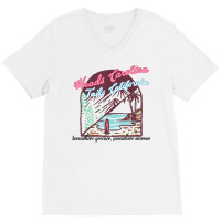 Heads Carolina Tail California Western Summer Beach Paradise T Shirt V-neck Tee | Artistshot