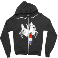 Anime Teen Girls Men Anime 4 Zipper Hoodie | Artistshot