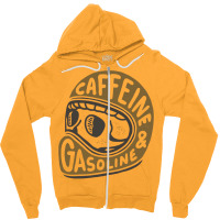 Caffeine And Gasoline Zipper Hoodie | Artistshot