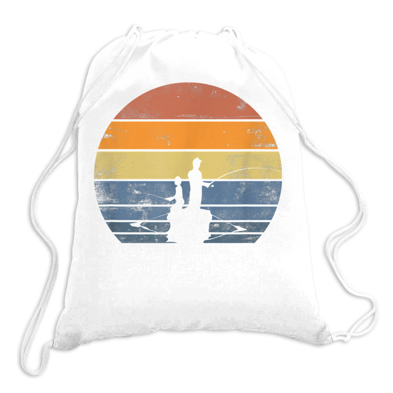 Father And Son Matching Shirts Fishing Partners Gift T Shirt Drawstring Bags | Artistshot