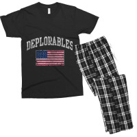 Patriotic Deplorables Flag Men's T-shirt Pajama Set | Artistshot