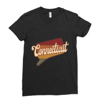 Connecticut Retro Vintate 70s 80s Design Ladies Fitted T-shirt | Artistshot