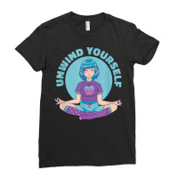 Meditation Zen Anime Girl Meditating, Unwind Yourself Yoga T Shirt Ladies Fitted T-shirt | Artistshot