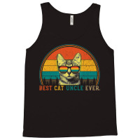 Best Cat Uncle Ever Funny Cat Daddy Father's Day Gift Tank Top | Artistshot