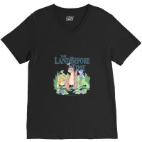 Land Before Time Pastel Dinosaur Friends V-neck Tee | Artistshot