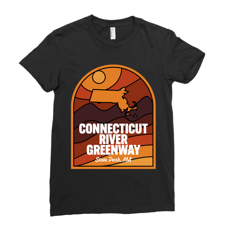 Connecticut River Greenway State Park Massachusetts Ladies Fitted T-Shirt by kayakbetween30 | Artistshot