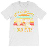 Best Chihuahua Dad Ever Retro Vintage Sunset T-shirt | Artistshot