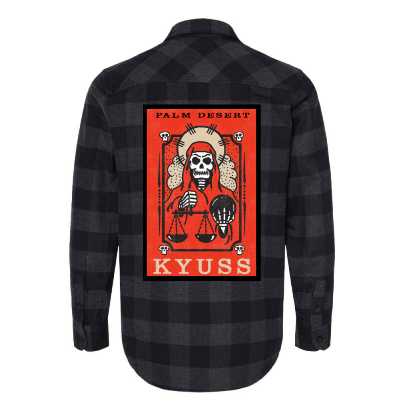 Kyuss   Vintage Print Life And Death Music Poster Flannel Shirt by mauschruonan2 | Artistshot