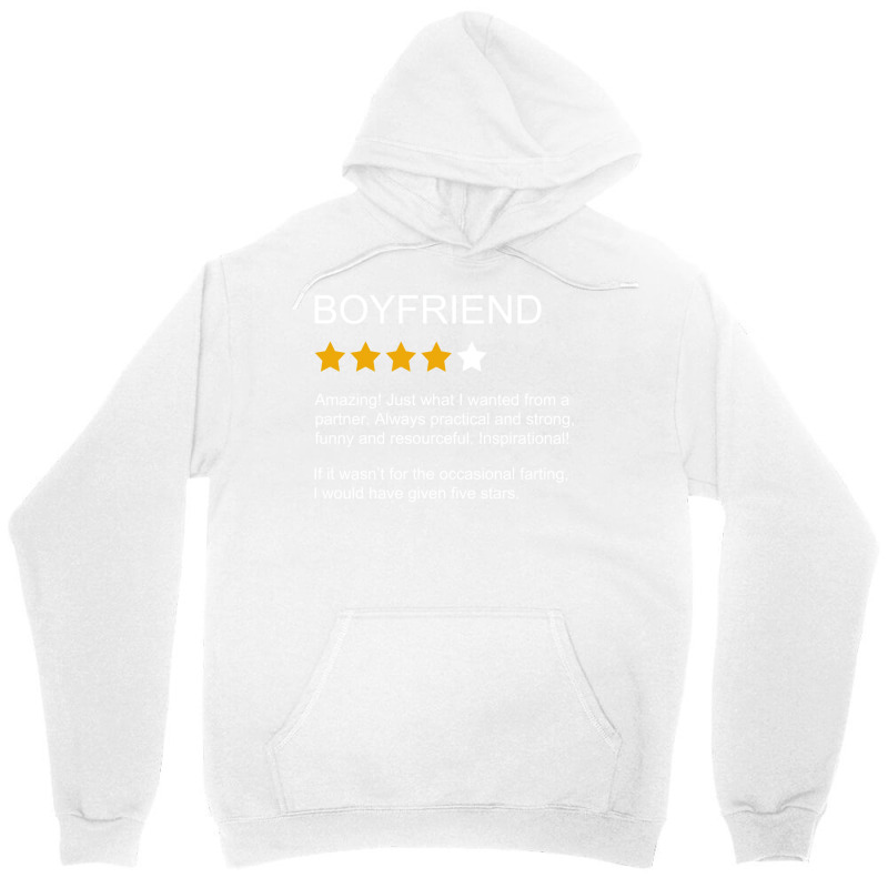 Funny Boyfriend Review 4 Star Rating Boyfriend Unisex Hoodie | Artistshot