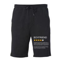 Funny Boyfriend Review 4 Star Rating Boyfriend Fleece Short | Artistshot