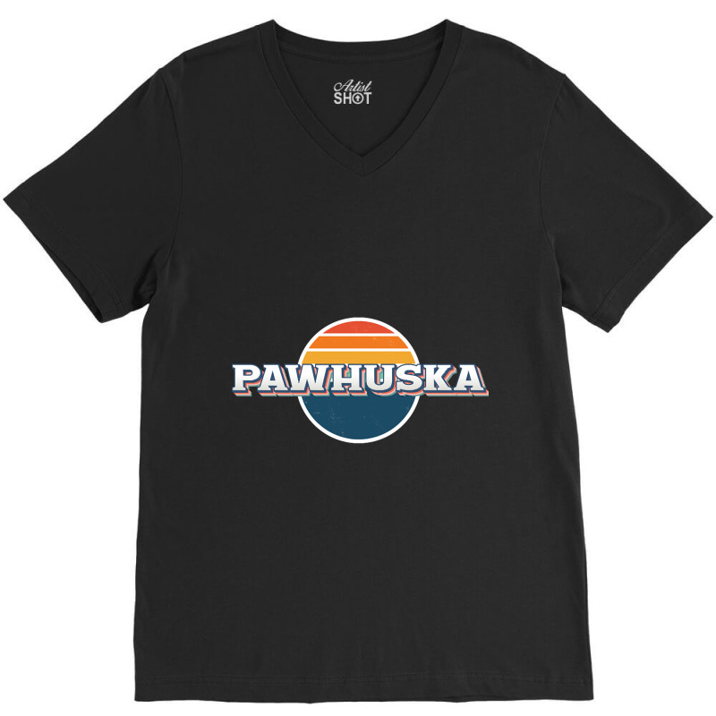 Pawhuska Horse City V-neck Tee | Artistshot