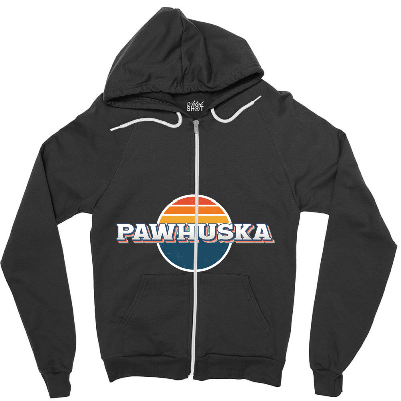 Pawhuska Horse City Zipper Hoodie | Artistshot