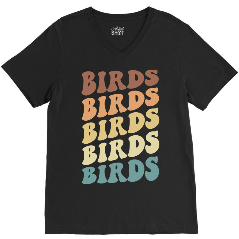 Birds V-neck Tee | Artistshot